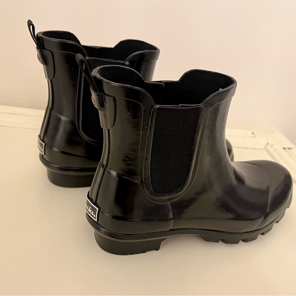 Women's Black Ankle Rain Boots